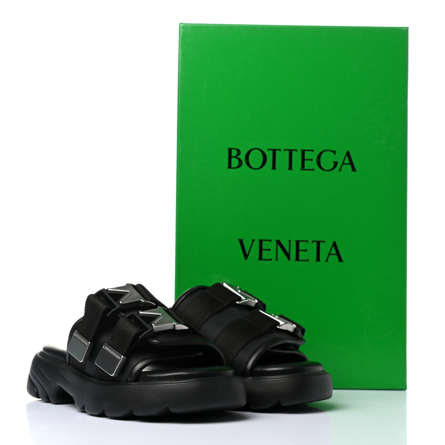 Nappa Flash 45mm Flat Sandals 38 Black