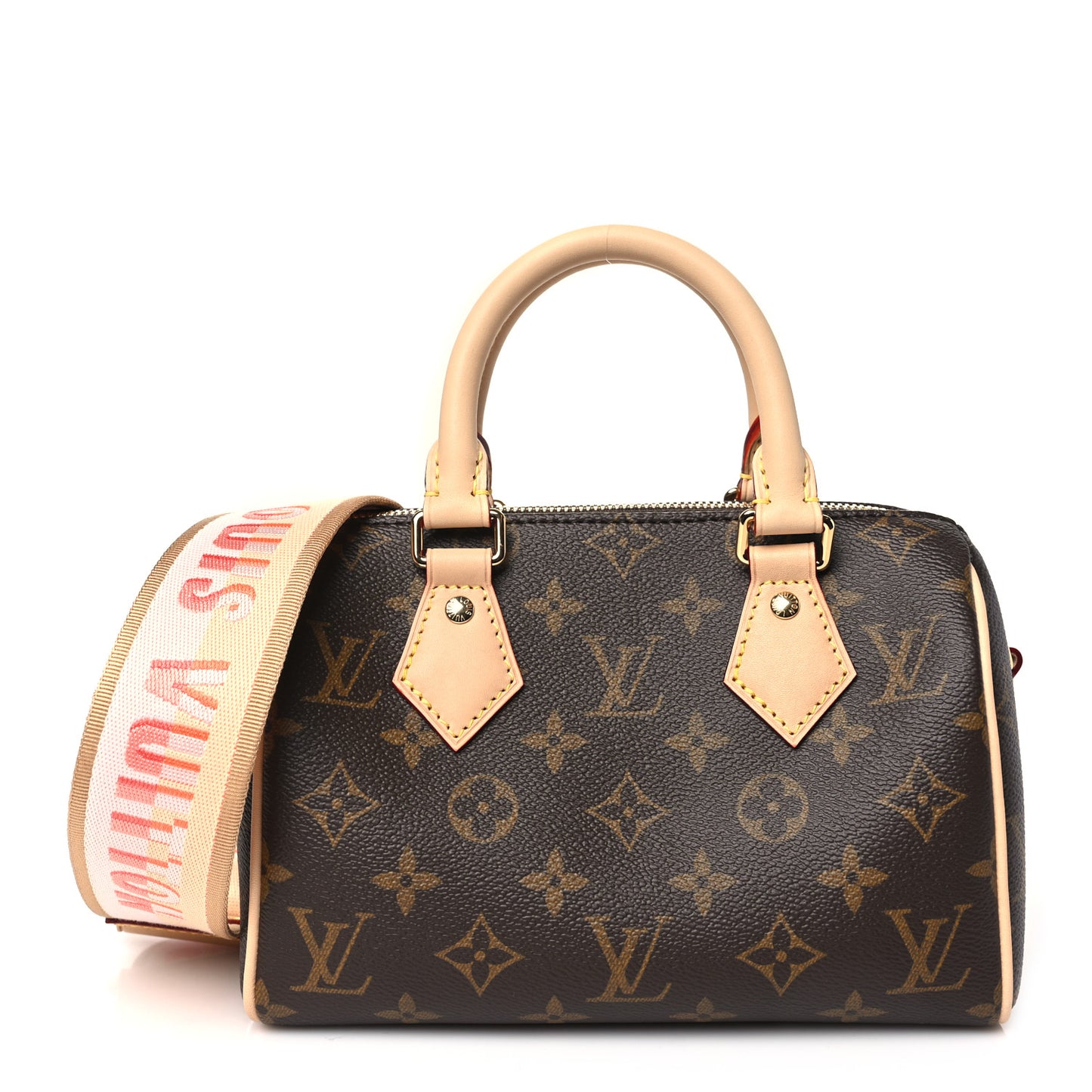 Monogram Speedy Bandouliere 20 Pink Orange