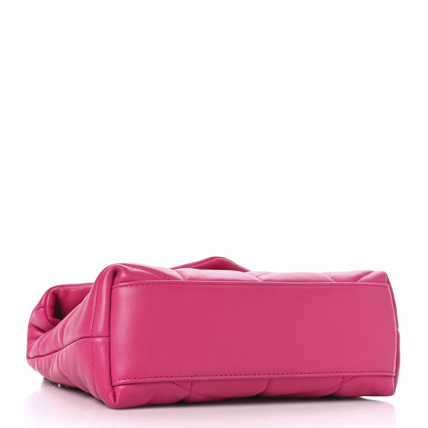 Saint Laurent Lambskin Quilted Toy Loulou Puffer Monogram Chain Satchel Bubblegum 4 of 11