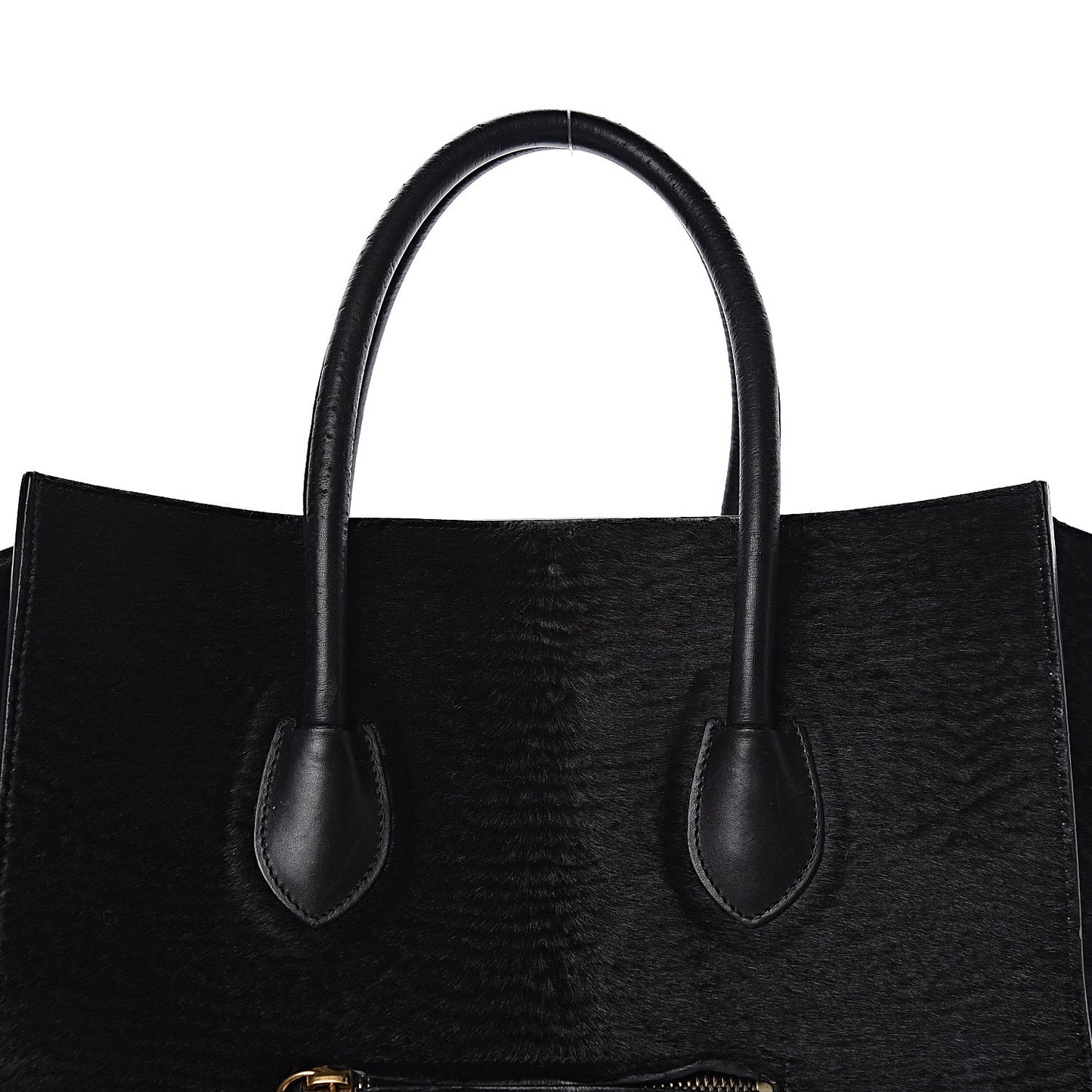 Astrakhan Pony Hair Medium Phantom Luggage Black