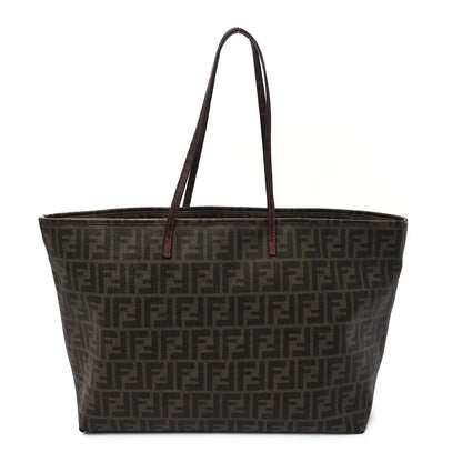 Fendi Zucca Spalmati Large Roll Tote Tobacco Fuxia 1 of 12