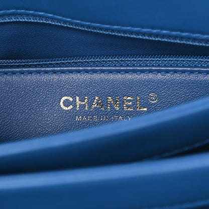 Chanel Lambskin Quilted Medium Trendy CC Flap Dual Handle Bag Dark Blue 6 of 11