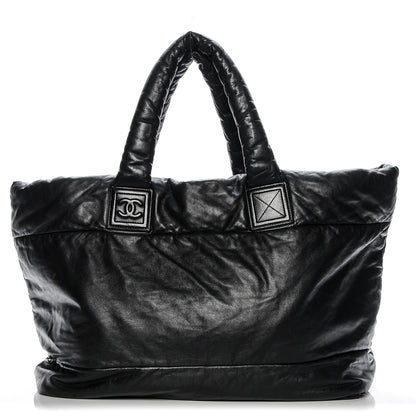 Chanel Lambskin Quilted Extra Large Coco Cocoon Reversible Tote Black 1 of 9