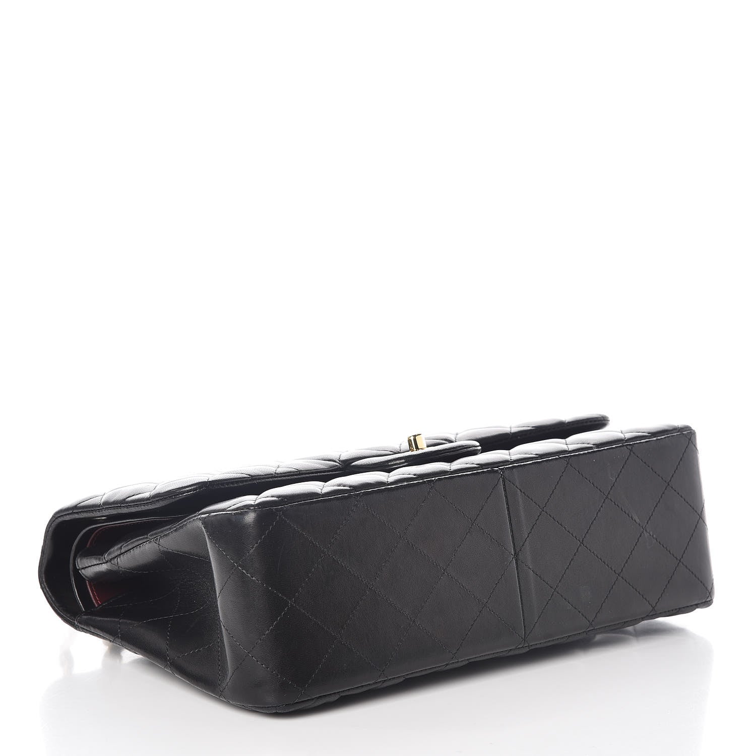 Chanel Lambskin Quilted Jumbo Double Flap Black 4 of 10
