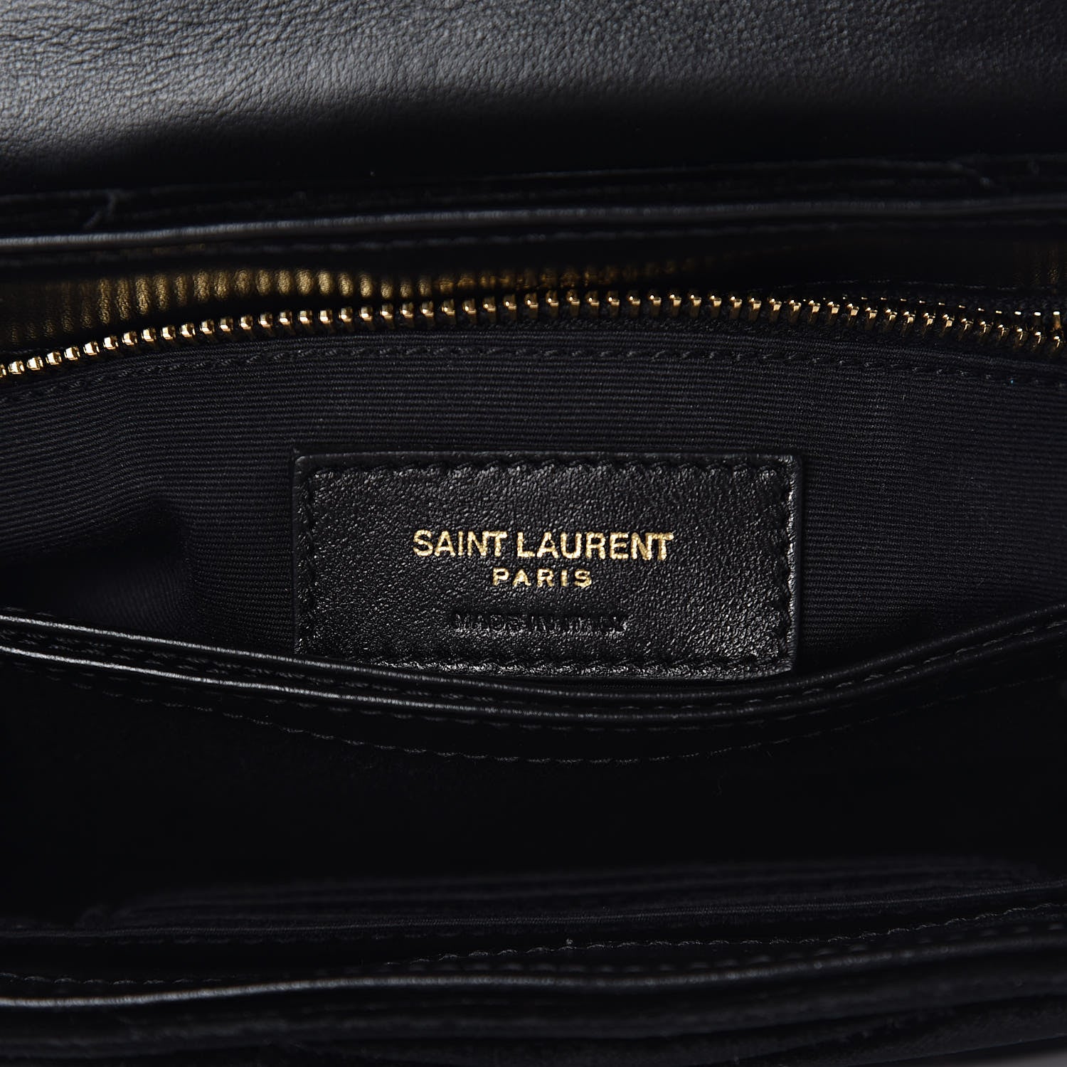 Saint Laurent Velvet Y Quilted Monogram Toy Loulou Chain Satchel French Black 7 of 12
