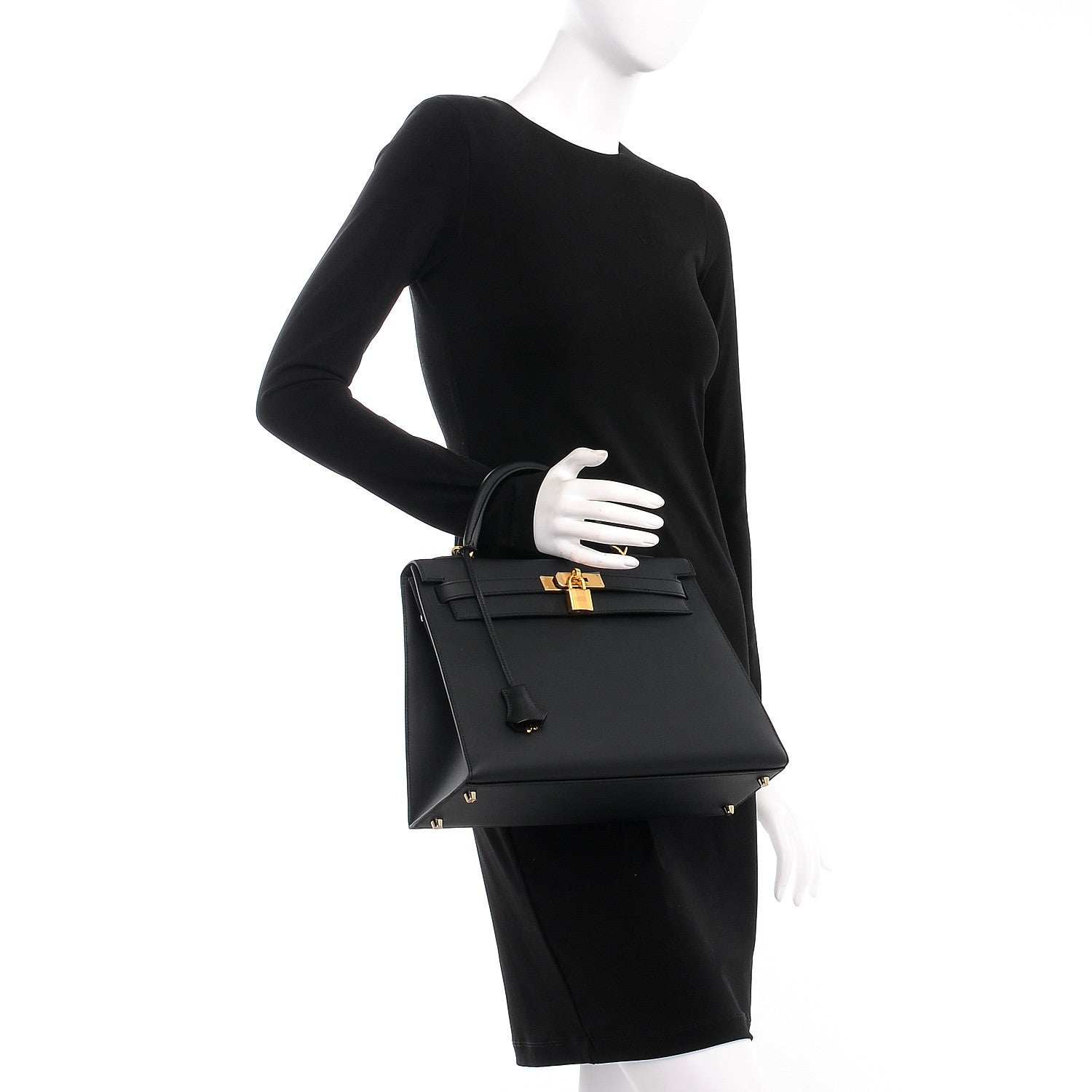 Hermes Sombrero Kelly Sellier 32 Black 3 of 34
