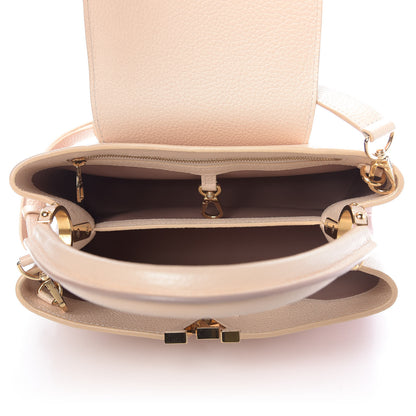 Louis Vuitton Taurillon Gradient Capucines PM Cloudy Creme 5 of 8