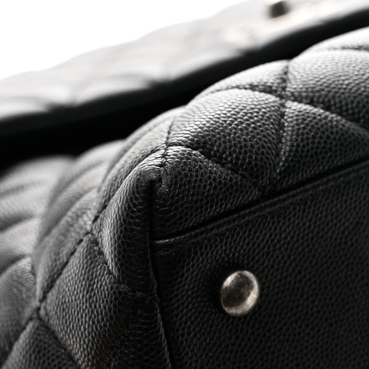 Chanel Caviar Quilted Large Coco Handle Flap Black 12 of 12
