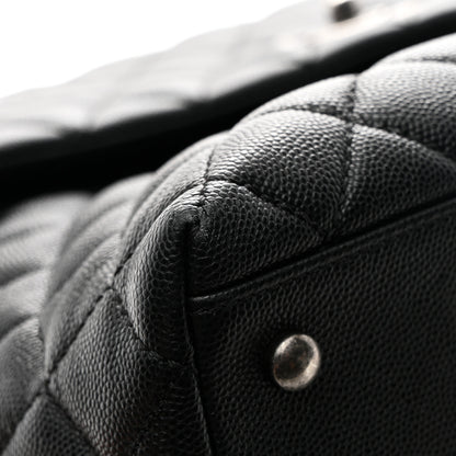 Chanel Caviar Quilted Large Coco Handle Flap Black 12 of 12