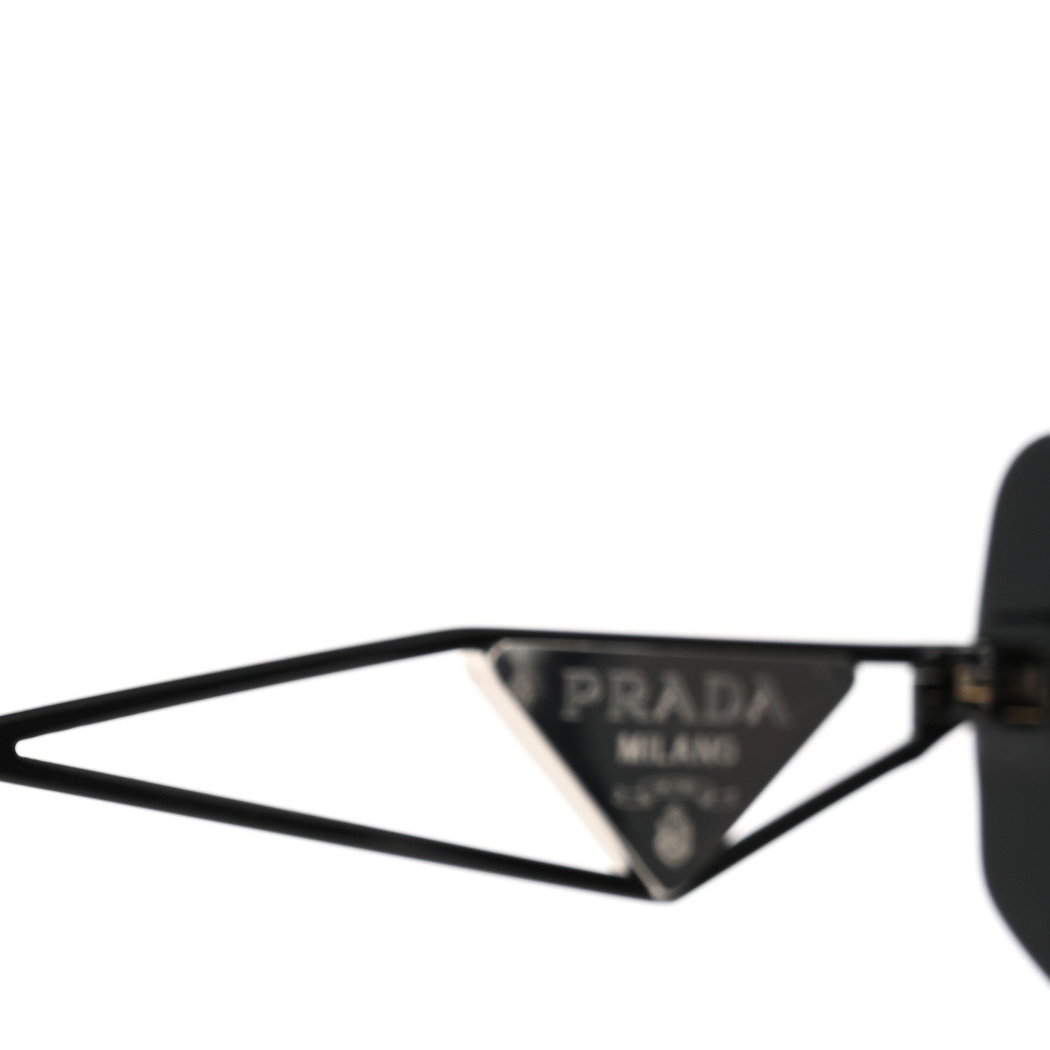 Prada Acetate Sunglasses SPR 14Y Black Slate Gray 6 of 9