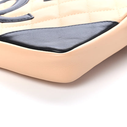 Chanel Calfskin Quilted Small Cambon Messenger Beige Black 9 of 9