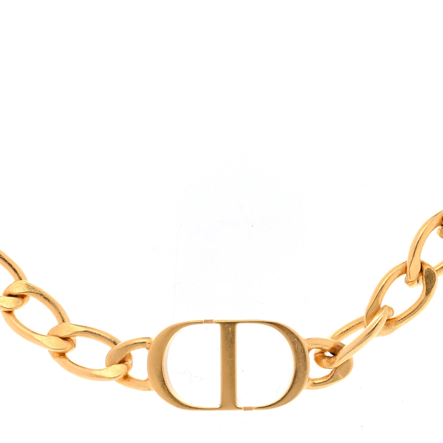 Metal Petit CD Choker Necklace Gold