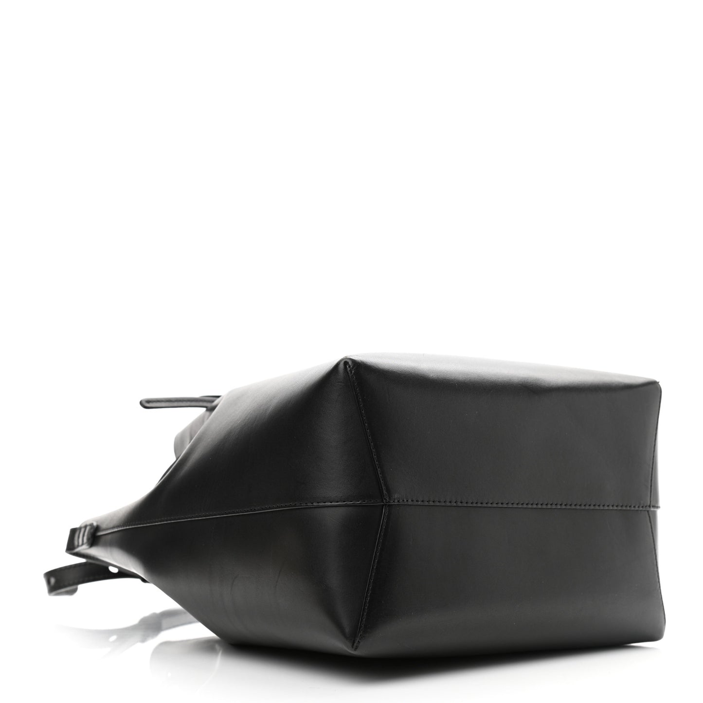 Vegetable Tanned Calfskin Bucket Bag Black Royal