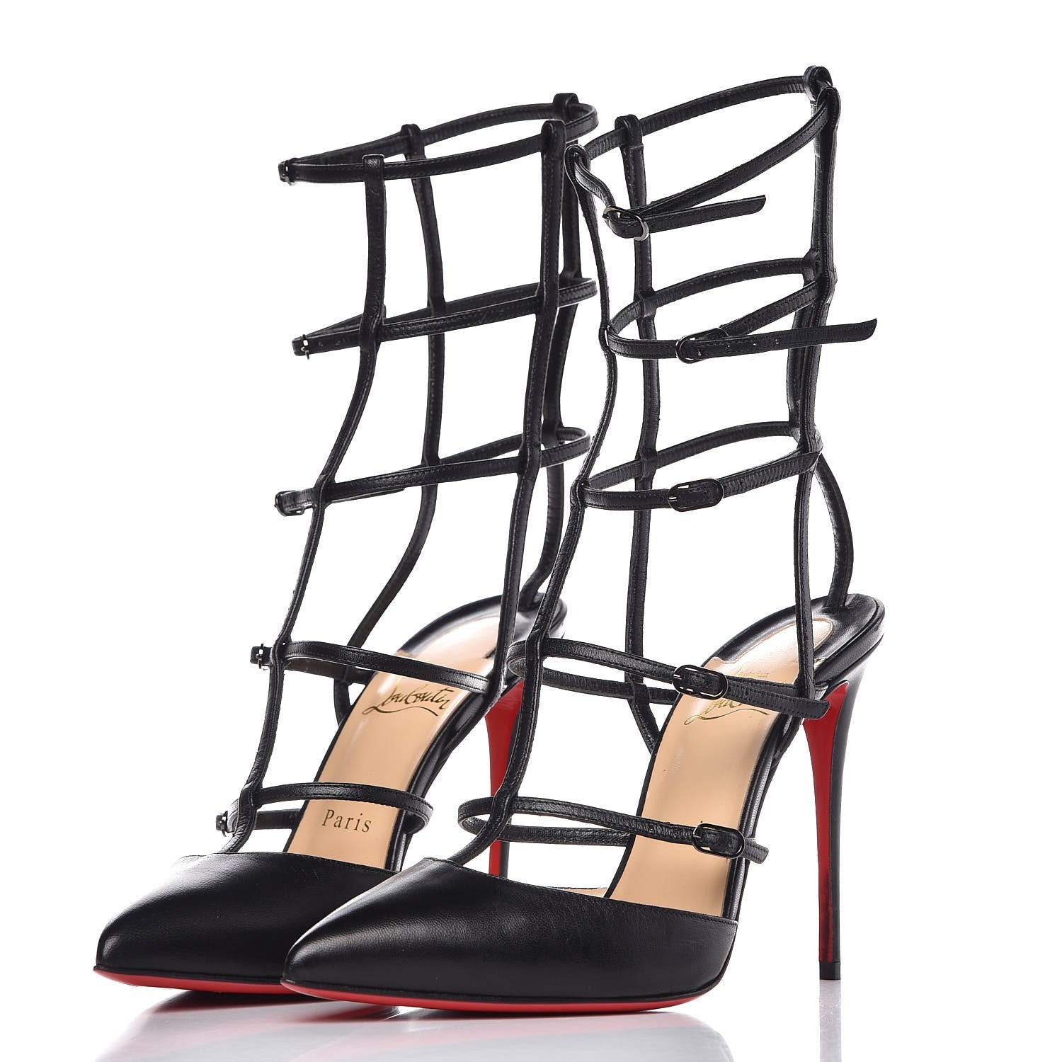 Christian Louboutin Kid Kadreyana 100 Pumps 38.5 Black 3 of 10