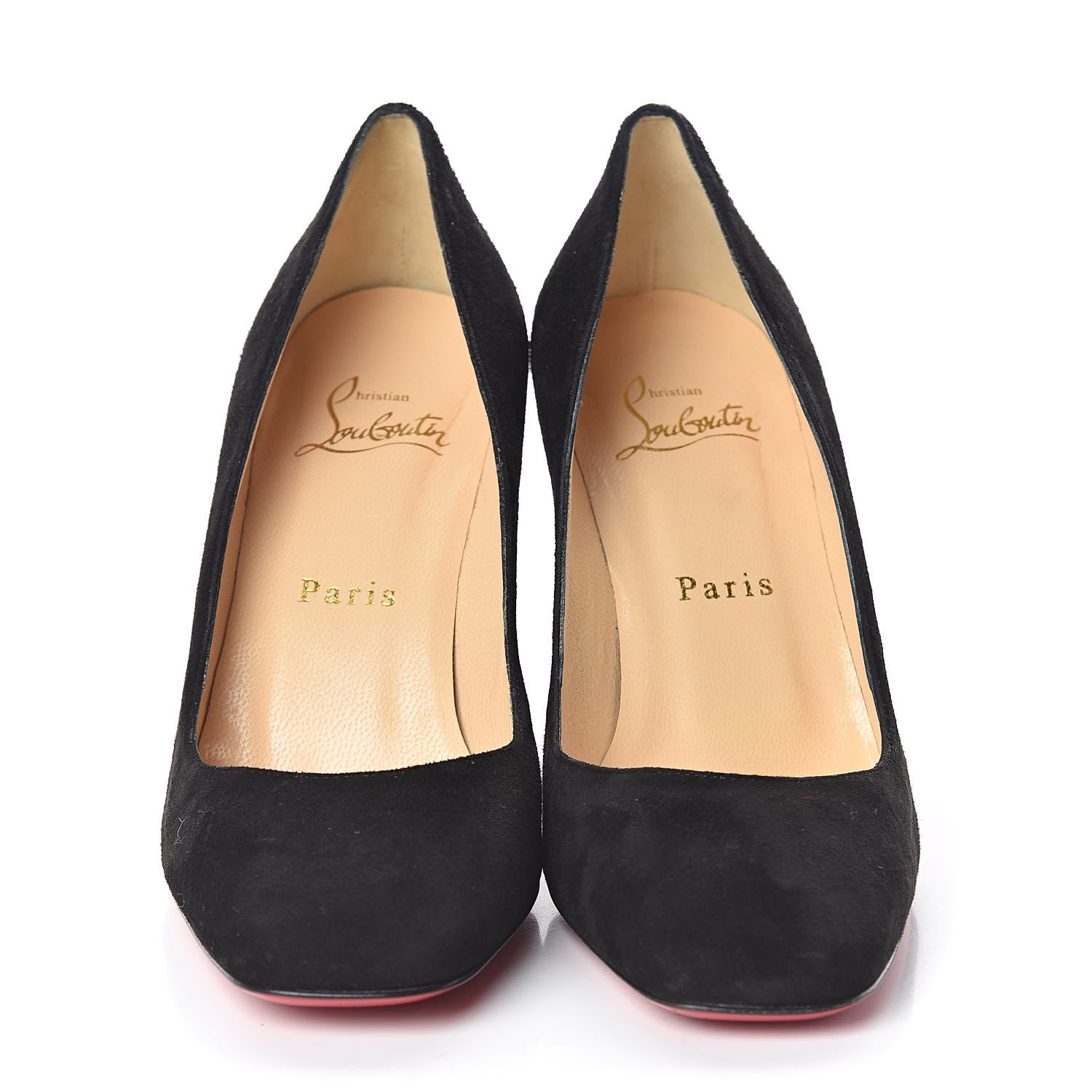 Christian Louboutin ; Veau Velours Viva 85 Pumps 36 Black 2 of 7