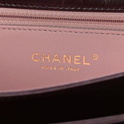 Chanel Iridescent Calfskin Quilted Straight Lined Flap Red 7 of 11