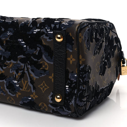 Louis Vuitton Monogram Fleur De Jais Sequins Speedy 30 9 of 10
