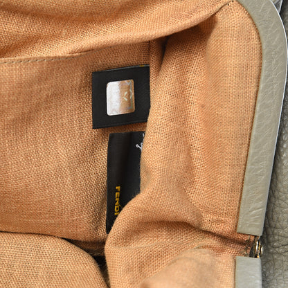 Fendi Calfskin Romano Selleria Tote Grey 7 of 13