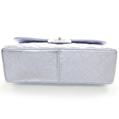 Chanel Metallic Lambskin Quilted Jumbo Flap Lilac 4 of 10