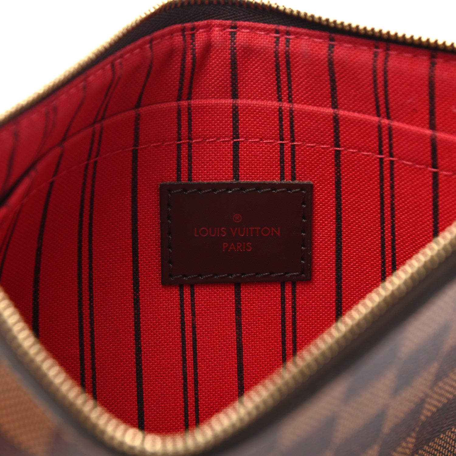 Louis Vuitton Damier Ebene Neverfull MM GM Pochette 6 of 14