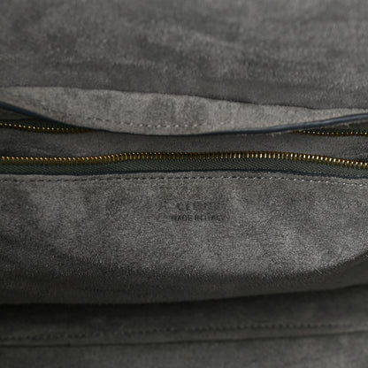 Celine Soft Grained Calfskin Sangle Bucket Bag Storm 6 of 9