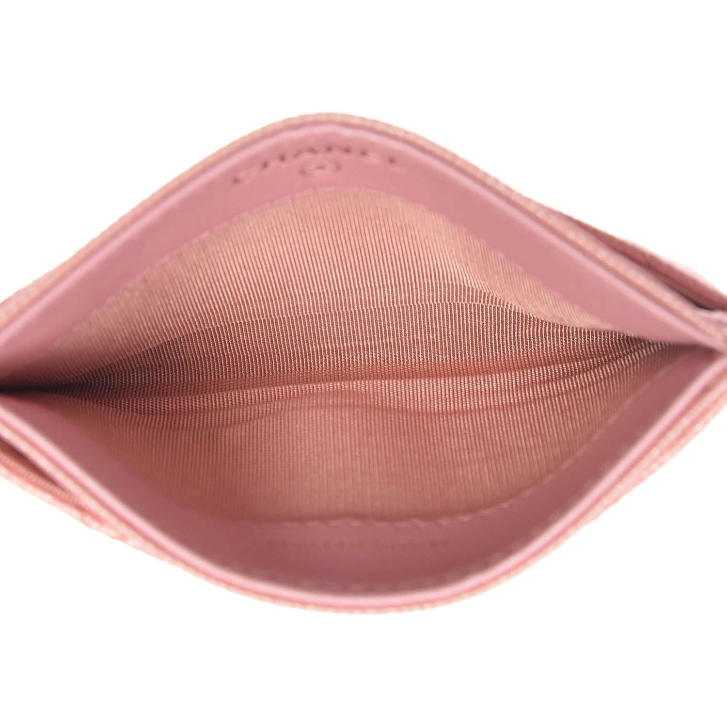 Chanel Iridescent Caviar Quilted Card Holder Rose Pink 5 of 9