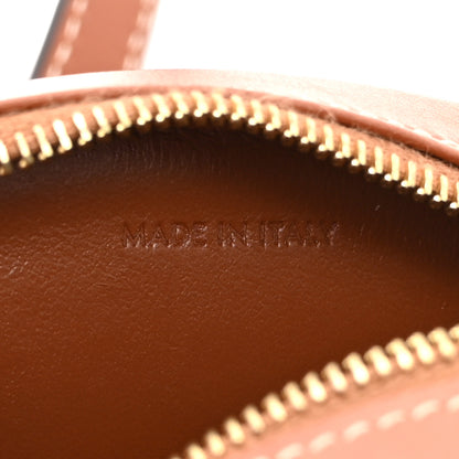 Celine Smooth Calfskin Cuir Small Triomphe Oval Crossbody Purse Tan 7 of 12