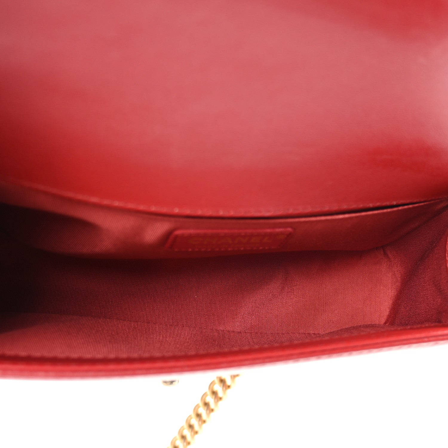 Chanel Lambskin Quilted Medium Top Handle Boy Flap Red 4 of 8