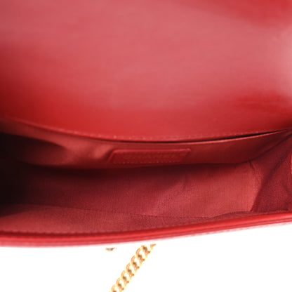 Chanel Lambskin Quilted Medium Top Handle Boy Flap Red 4 of 8