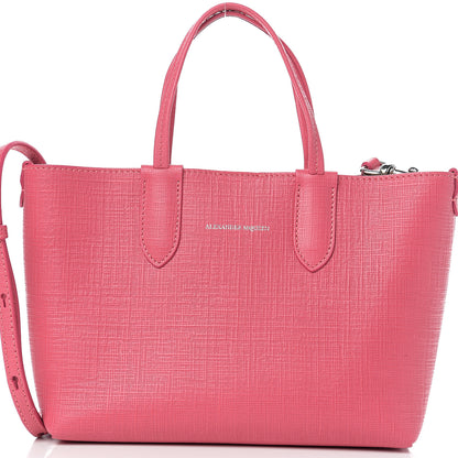 Alexander McQueen Saffiano Mini Shopper Tote Pink 6 of 9