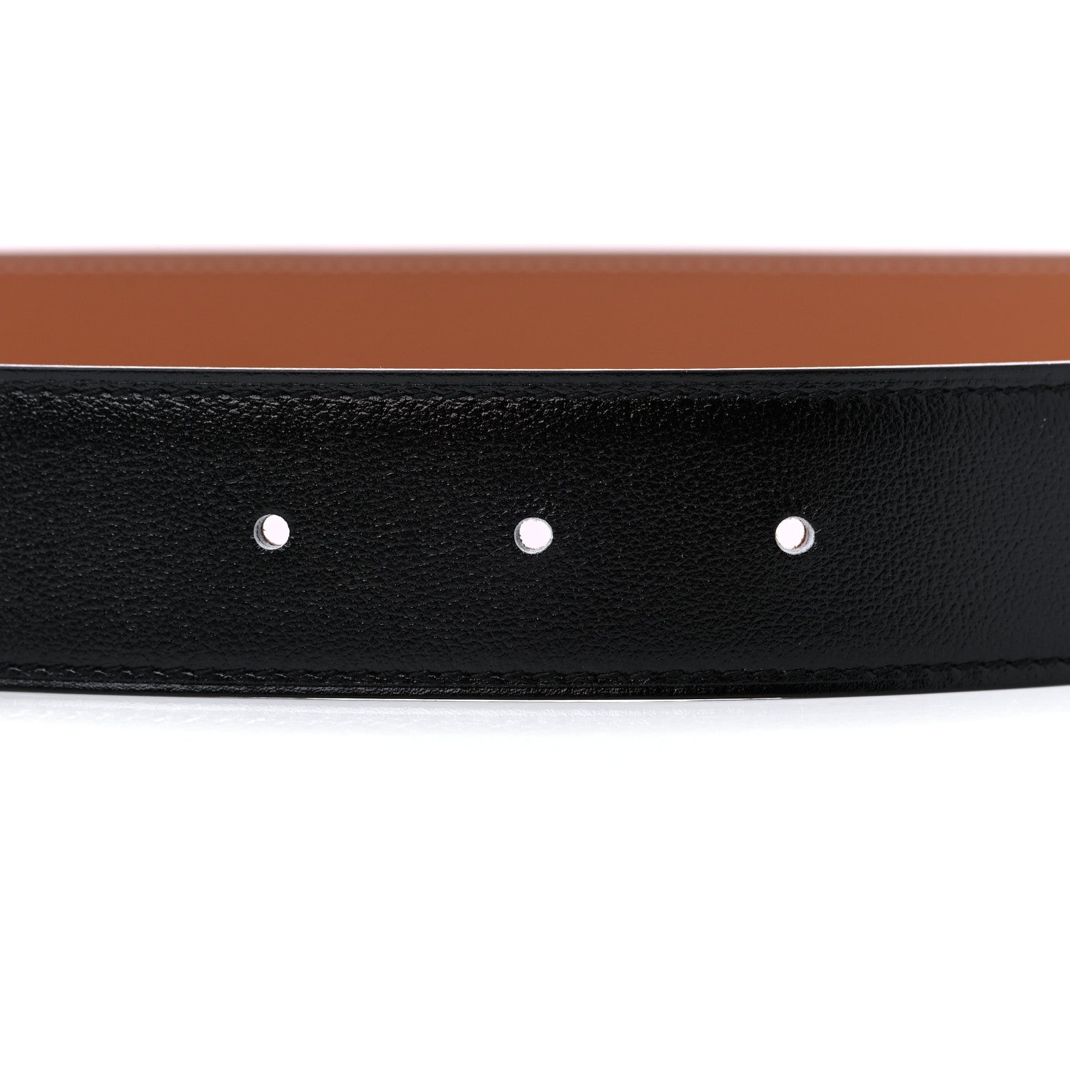 Hermes Box Togo 32mm H Belt 85 34 Black Gold 5 of 7