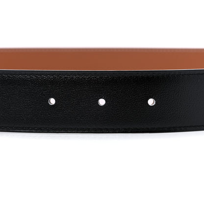 Hermes Box Togo 32mm H Belt 85 34 Black Gold 5 of 7