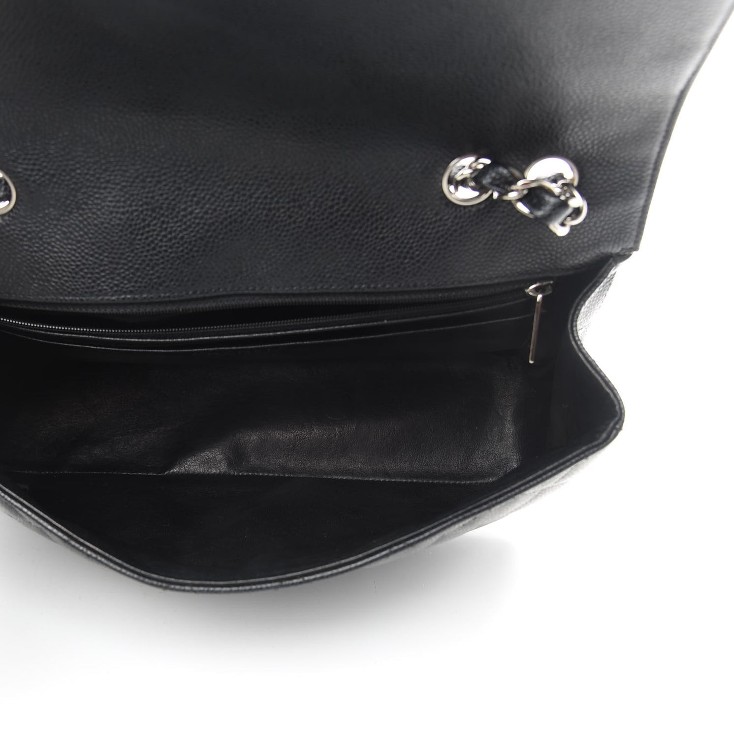 Caviar Quilted Jumbo Single Flap Black