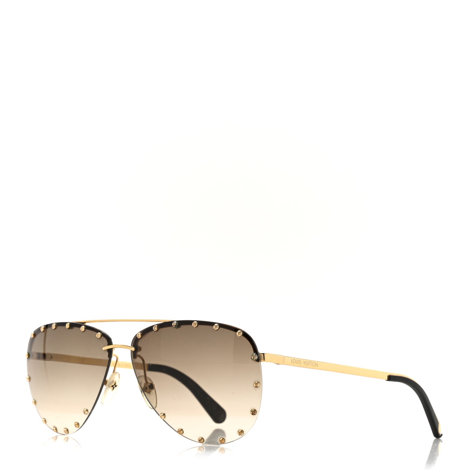 Louis Vuitton The Party Aviator Gradient Sunglasses Z0914U Brown 1 of 8