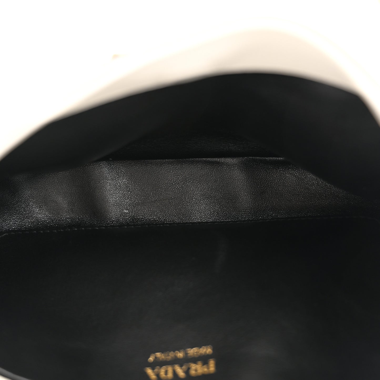 Box Calfskin Shoulder Bag White Black