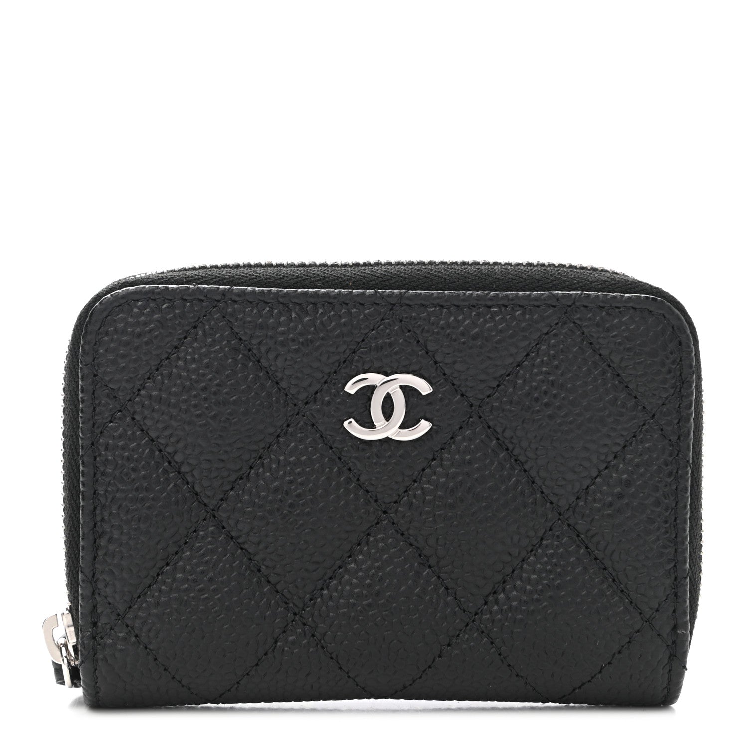 Chanel Caviar Quilted Classic Zipped Coin Purse Black 1 of 8
