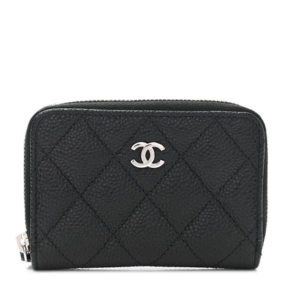 Chanel Caviar Quilted Classic Zipped Coin Purse Black 1 of 8