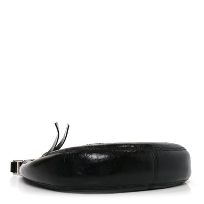 Marc Jacobs Crinkled Calfskin Crusier Crescent Bag Black 4 of 10