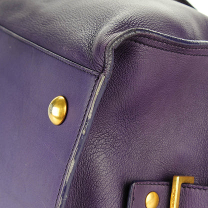 Saint Laurent Calfskin Medium Classic Y Cabas Purple 9 of 13