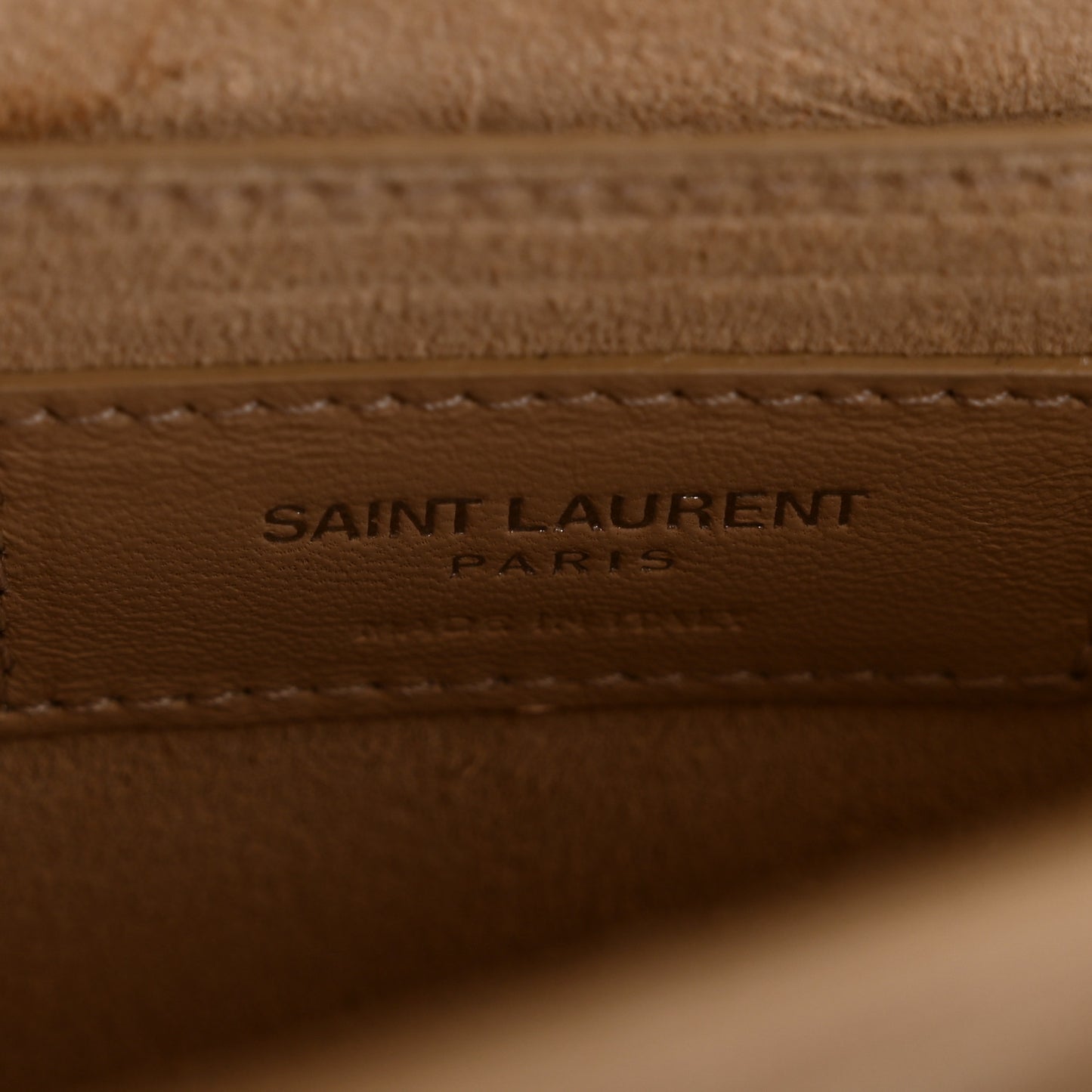 Grained Calfskin Medium Monogram Sunset Satchel Nude Powder