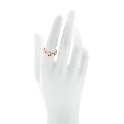 Hermes 18K Rose Gold PM Chaine d'Ancre Enchainee Ring 54 6.75 2 of 5