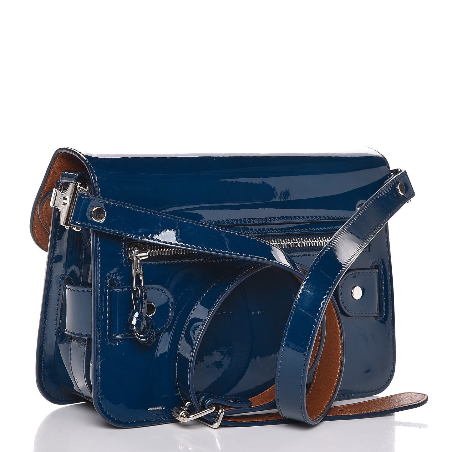 Patent Mini PS11 Classic Shoulder Bag Cadet Blue