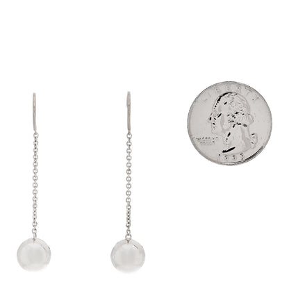 Tiffany Sterling Silver 10mm HardWear Ball Drop Earrings 2 of 5