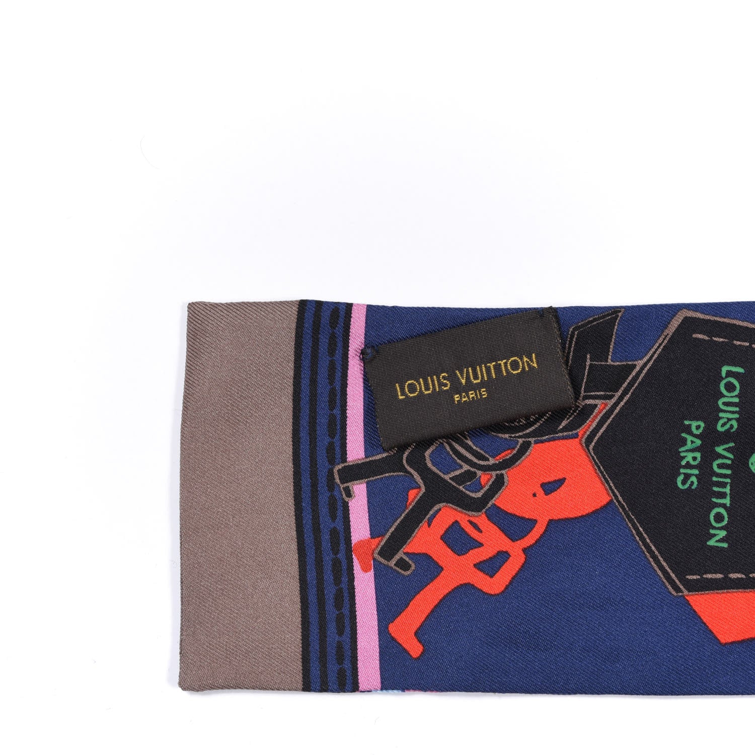 Louis Vuitton Silk Handle Me Bandeau Blue 3 of 4