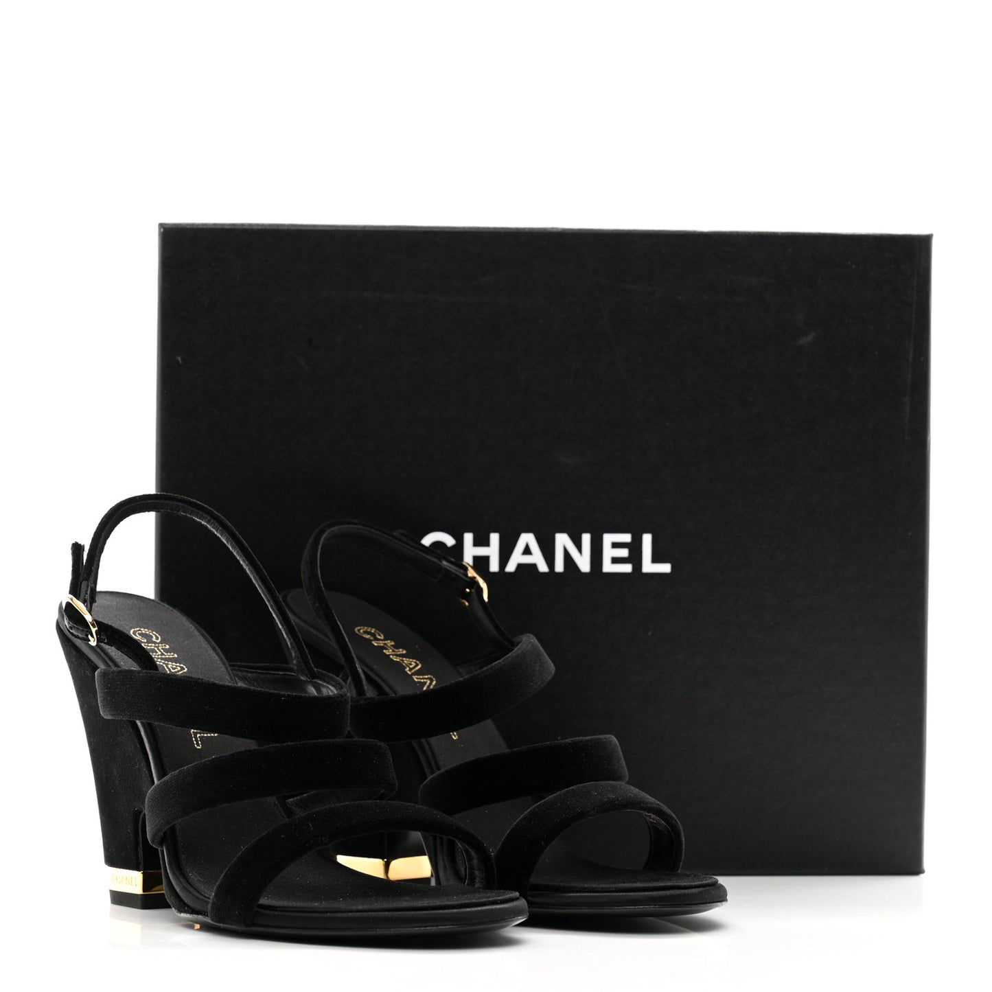 Velvet CC Sandals 40.5 Black