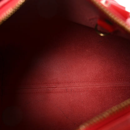 Louis Vuitton Epi Speedy 25 Castillan Red 4 of 11