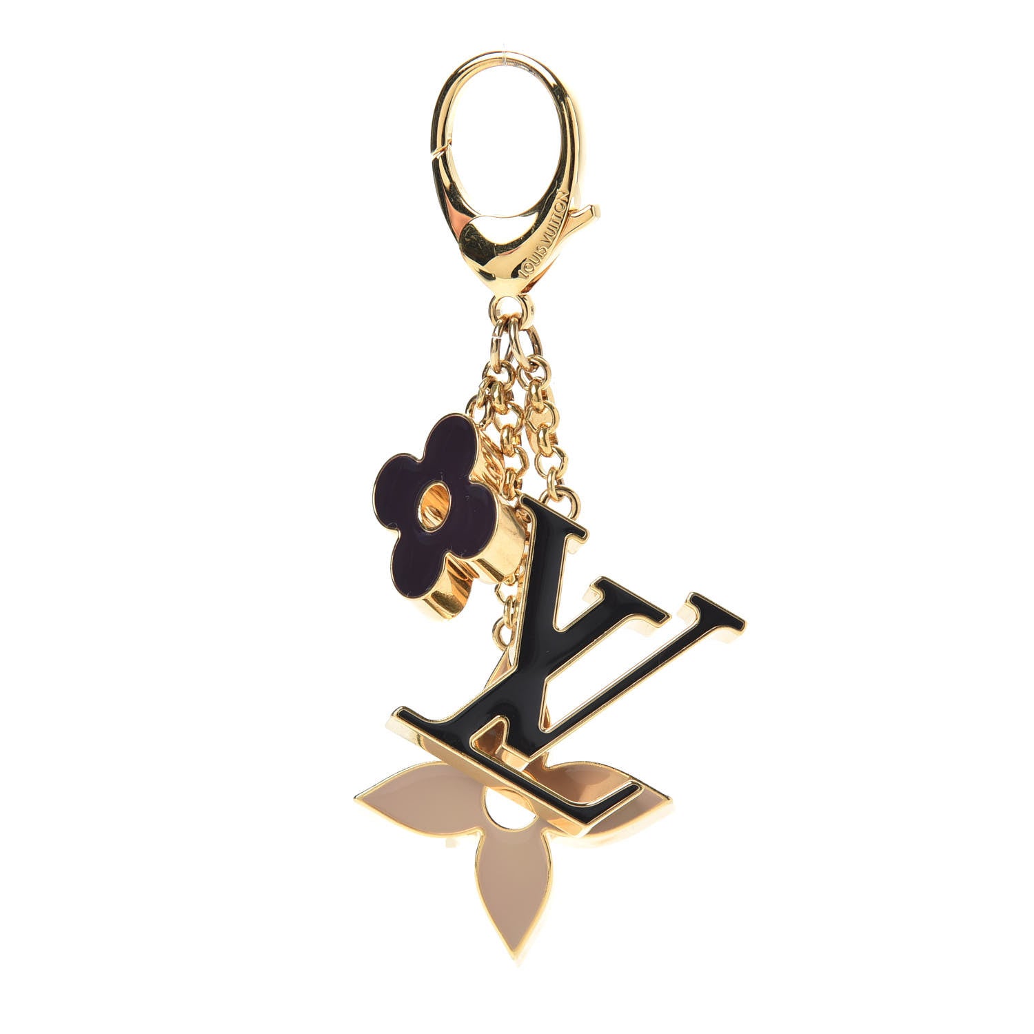 Louis Vuitton Fleur De Monogram Bag Charm Dore 1 of 3
