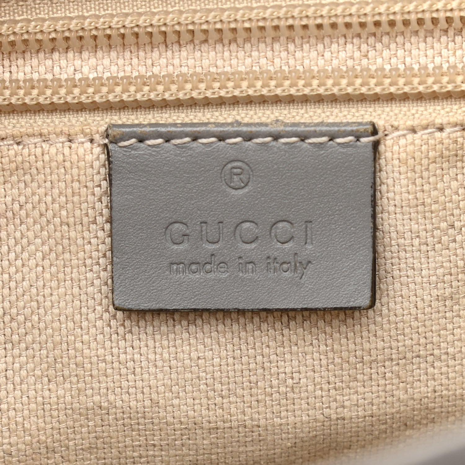 Gucci GG Supreme Monogram Small Zippered Tote Ecru Grigio 5 of 13