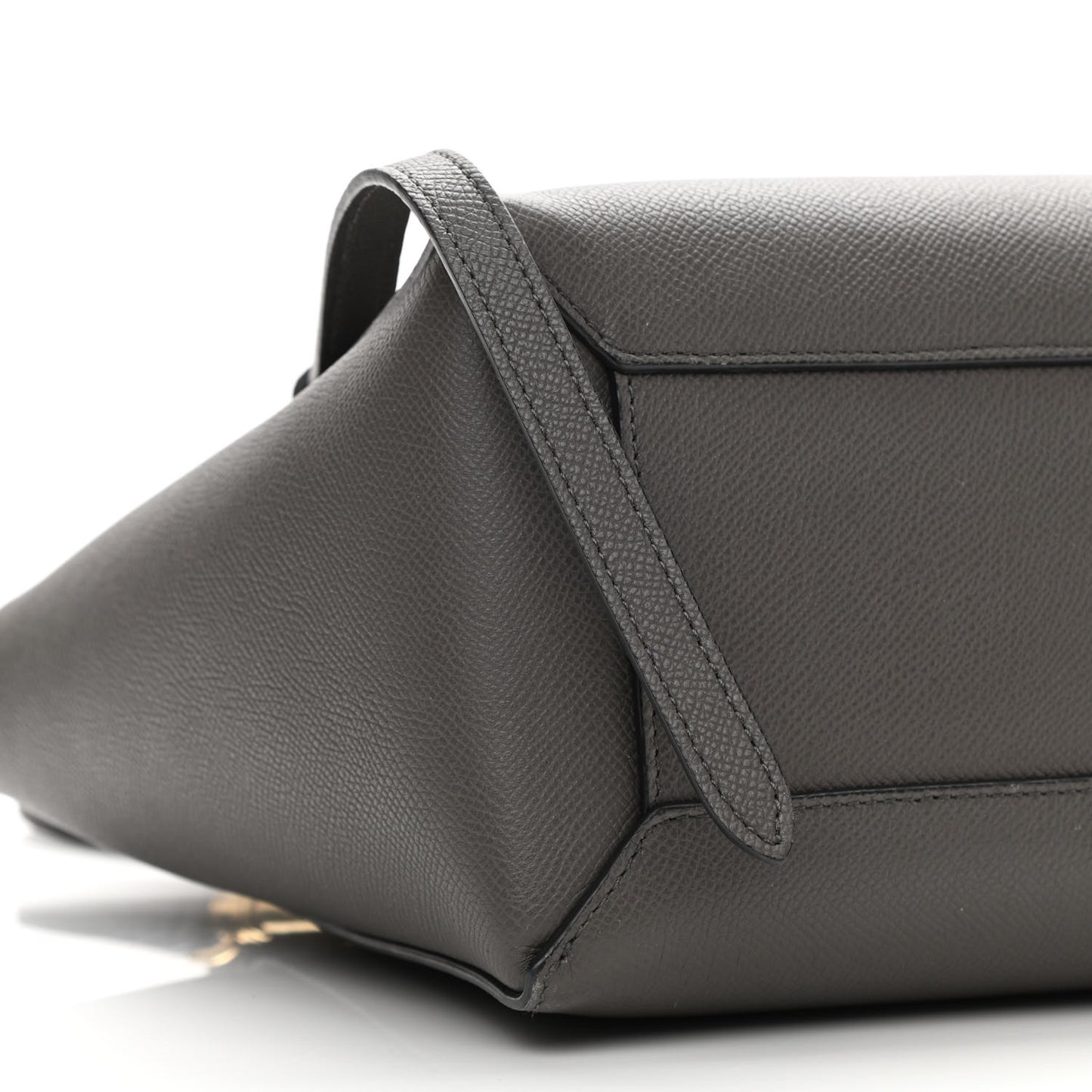 Grained Calfskin Nano Belt Bag Grey