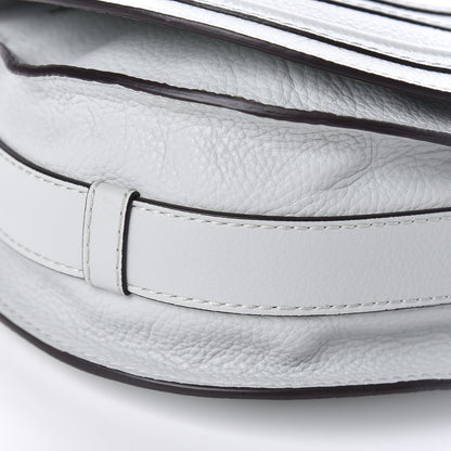 Chloe Grained Calfskin Medium Marcie Saddle Bag Airy Grey 5 of 10
